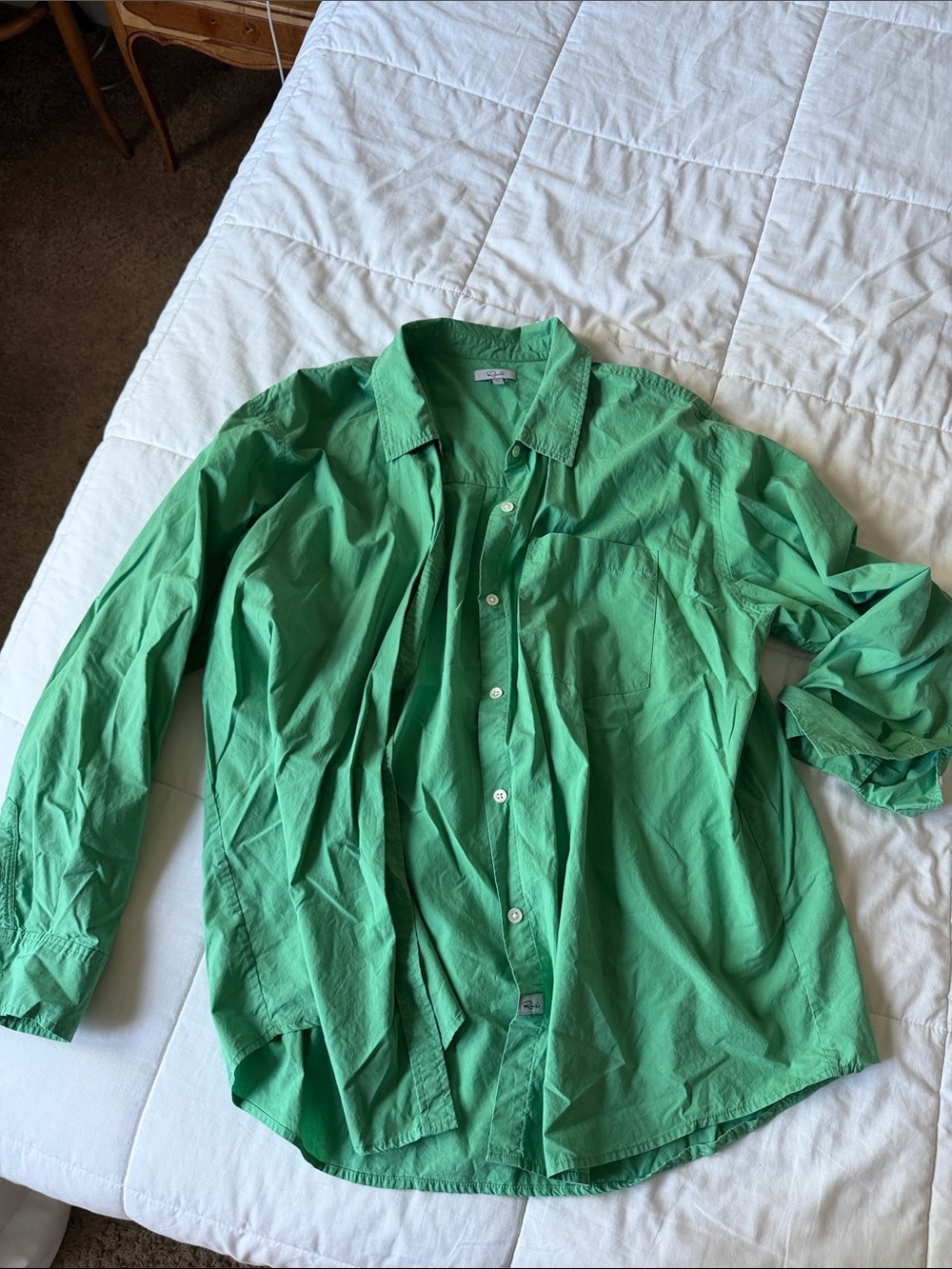 Women's Classic Button-Down Shirt - Green